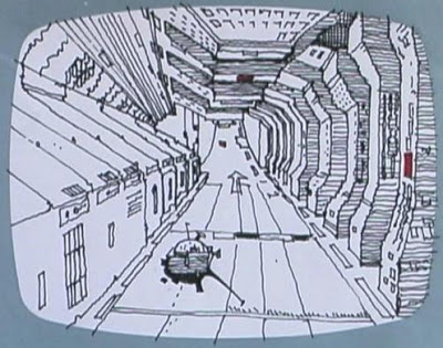 A Ridley Scott Ridleygram for Alien showing a corridor and camera direction.